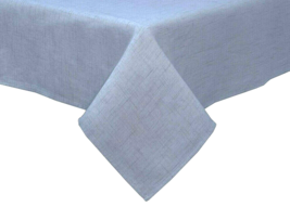 Periwinkle Blue Fabric Tablecloth 60x84&quot; Brussels Bardwil Linens Easy Care - £23.05 GBP