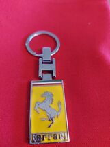 Ferrari Metal  Keychain Free Shipping Scratched on 1 side bottom - $7.18