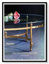Ethan Allen Collection Brass Table Print Ad Vintage 1986 Magazine Advert... - $180.99 MXN