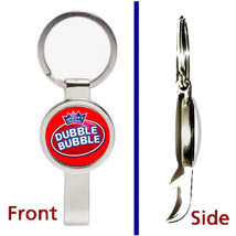 retro Double Dubble Bubble Gum Pendant or Keychain silver tone bottle op... - $12.47