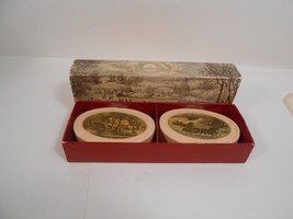 Vtg Avon Christmas Gift Set 1876 Winterscapes two  fragrance soap Currie... - £8.88 GBP