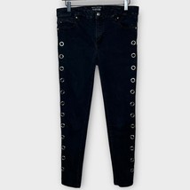 TRIPP NYC Daang Goodman faded black silver grommet skinny jeans size 11 - £45.38 GBP