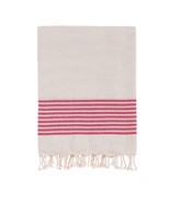Bello Turkish Towel Nine Stripes Linen Red Handwoven Peshtemal, 39 x 66.... - €24,16 EUR