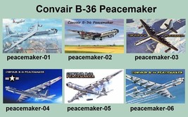 6 Different Convair B-36 Peacemaker Warplane Magnets - £75.74 GBP