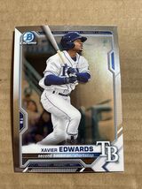 2021 Bowman Prospects Chrome Base #BCP-101 Xavier Edwards Tampa Bay Rays - €1,24 EUR