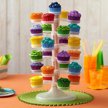 Wilton Adjustable Cupcake Tower Stand 25 Cupcake Centerpiece Fillable Candy - £19.70 GBP