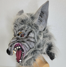 Scary Big Bad Wolf Rubber Adult Mask Halloween Werewolf Monster Costume - £13.05 GBP