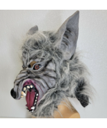 Scary Big Bad Wolf Rubber Adult Mask Halloween Werewolf Monster Costume - £12.64 GBP
