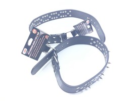 Lot Of 2 Large Spiked Studded Adjustable Dog Collar Pit Bull Terrier Mastiff 28” - £13.85 GBP