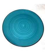 Dinner Plate Royal Norfolk  10 1/2&quot;  Green/Blue swirl  new Turquoise - $237.08 MXN
