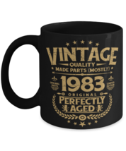 Vintage Birthday Mug Funny Coffee Mug For Him 1983 Perfectly Aged Bday Present  - $17.95