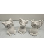 Ceramic Trio Flying Pigs See No Evil Hear No Evil Speak No Evil - £14.20 GBP