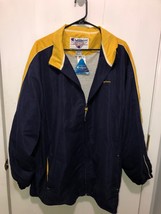 Vintage Champion Colorblock Full Zip Windbreaker Jacket Mens XL Blue &amp; Y... - £13.32 GBP