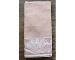 SDH Adobe Clay Shell &amp; Scroll Pattern Italian Cotton Linen Large Kitchen... - $15.00