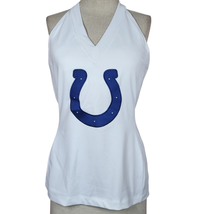 Indianapolis Colts NFL White Halter Tank Top Size Large New with Tags  - £27.10 GBP