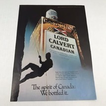 Vtg 1977 Lord Calvert Canadian Whiskey Advertising Print Art Ad  - £7.81 GBP