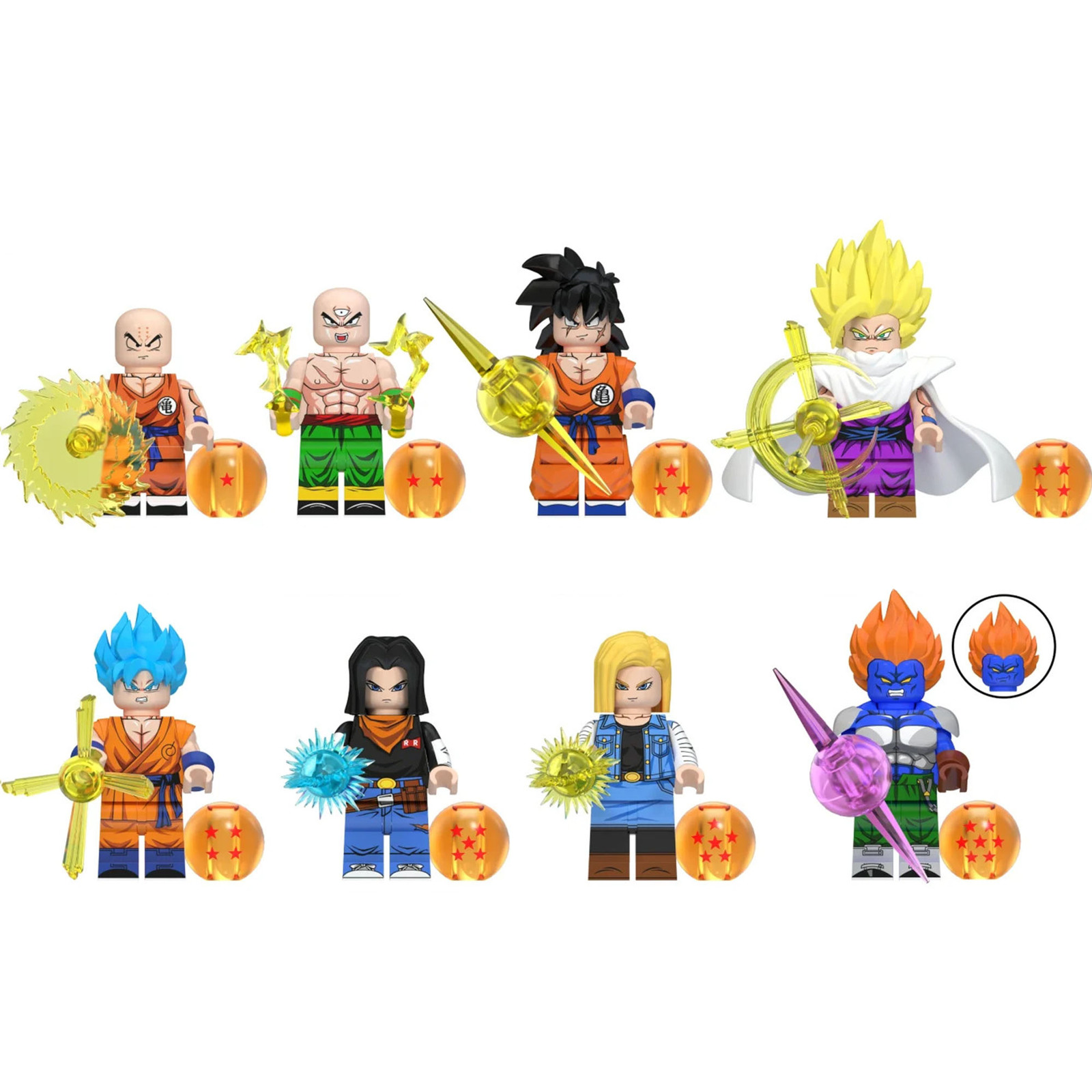 Dragon Ball Super Android 13 Minifigure Son Goku Krillin Gohan Yamcha Mini Block