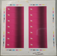 Tab Energy Soda Advertising Modern Preproduction Art Pink Dark Streaks 2005 - £14.86 GBP