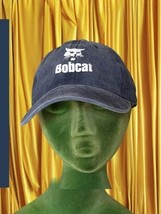 Bobcat Equipment Hat Cap Strap Back Adjustable Blue Jean Machinery Logo ... - $19.78