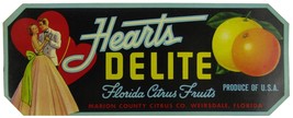 Vintage Florida Delite Citrus 1950 Marion County Citrus Co. Crate Label - £4.93 GBP