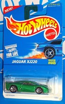 Hot Wheels 1996 Mainline Release #445 Jaguar XJ220 Mtflk Green w/ 5SPs - $3.75