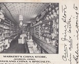 Vtg Cartolina Markert&#39;s Cina Conservare Marion Ohio Interno Presto 1900s - $13.27