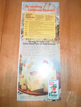 Vintage Robin Hood Flour Recipe Print Magazine Advertisement 1965 - £3.17 GBP