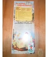 Vintage Robin Hood Flour Recipe Print Magazine Advertisement 1965 - €3,46 EUR