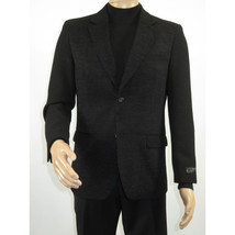 Men's Zacchi Sport Coat Patch Elbow Chenille Velveteen Bryan Black 74520 image 3
