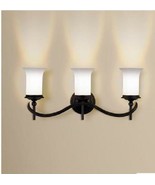 Eurofase 15815-039 Foxboro 3-Light Bathbar, Oil Rubbed Bronze/White - $92.48