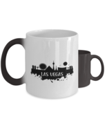 Las Vegas Skyline silhouette,  Heat Sensitive Color Changing Coffee Mug,... - £19.91 GBP