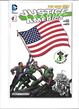 RARE *USA* State Flag VARIANT Cover JUSTICE LEAGUE OF AMERICA # 1 Comic - $11.87
