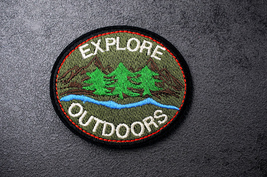 Explore Outdoors Camping Nature Travel Hiking Embroidered Patch Size:6.8... - £4.38 GBP