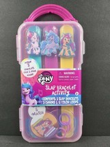 My Little Pony Slap Bracelet Activity Kit Charms 12 Color Loops Fun Kid Gift NEW - £15.79 GBP