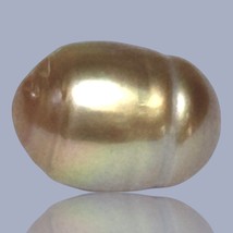 Fabulous Baroque 10.8 x 15mm 12.8 Carats Deep Gold Philippines South Sea Pearl - £40.24 GBP