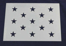 13 Star Field "First Flag" Stencil 14 Mil -US G Spec 10.5 x 14.82 - $23.11