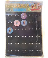Flintstones Vintage Easel Back Pin-Back Button Store Display w/4 Badges ... - €34,05 EUR