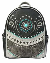 Western Women&#39;s Laser Cut Concho Floral Carry Top Handle Backpack in 4 colors (B - £39.00 GBP