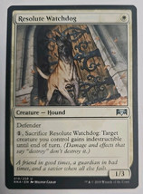 MTG Magic The Gathering Card Resolute WatchdogCreature Hound White RNA 2019 - $4.80