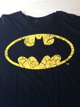 Batman Men&#39;s T-Shirt Black &amp; Yellow Made By DC Comics 100% Cotton Size L... - £11.10 GBP