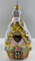 Kurt Adler Polonaise Komozja Hansel Gretel Gingerbread Glass House Ornament - £55.38 GBP