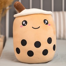 Boba Tea Cup Plush Toys Bubble Milk Tea Stuffed Pillow Popping Food Straws Soft  - £14.57 GBP