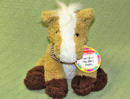 Melissa Doug Meadow Medley Pony Plush With Sound Stuffed Animal + Hang Tag 8" - £8.61 GBP