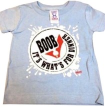 Funny Baby T Shirt Boob It&#39;s What&#39;s For Dinner Funny Baby Shirt 6 Mo Blue NEW - £7.54 GBP