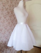 GRAY Knee Length Tulle Skirt Custom Plus Size Ballerina Skirt image 7