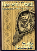 Mollie Hardwick UNEASEFUL DEATH First edition Fine Hardcover DJ Mystery ... - $202.08 MXN