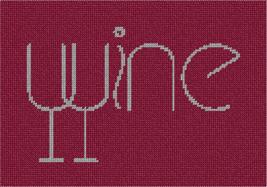 Pepita Needlepoint kit: Wine Spelled 2, 10&quot; x 7&quot; - £39.05 GBP+