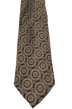 Burma Bibas Men&#39;s 100% Silk 59&quot; Formal Neck Tie Black w/Gold Silver Meda... - $29.00