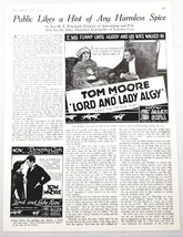 1919 Magazine Photo Ads Silent Movie Star Actor Tom Moore  - £8.72 GBP