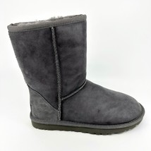 UGG Classic Short Grey Womens Size 6 Sheepskin Suede Boots - £96.18 GBP